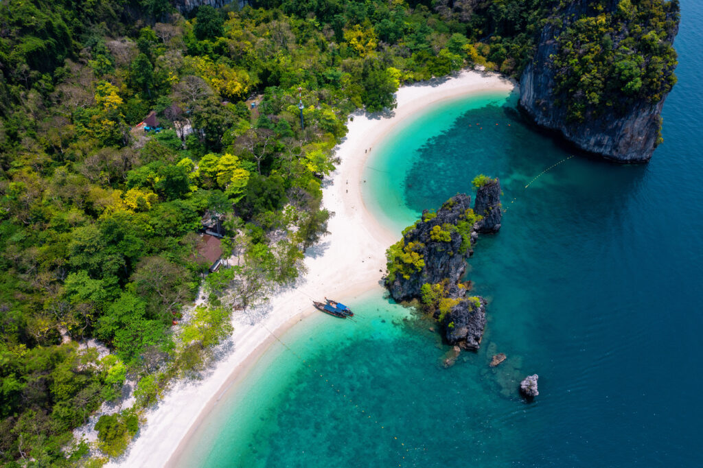 Koh hong island in krabi, thailand.
